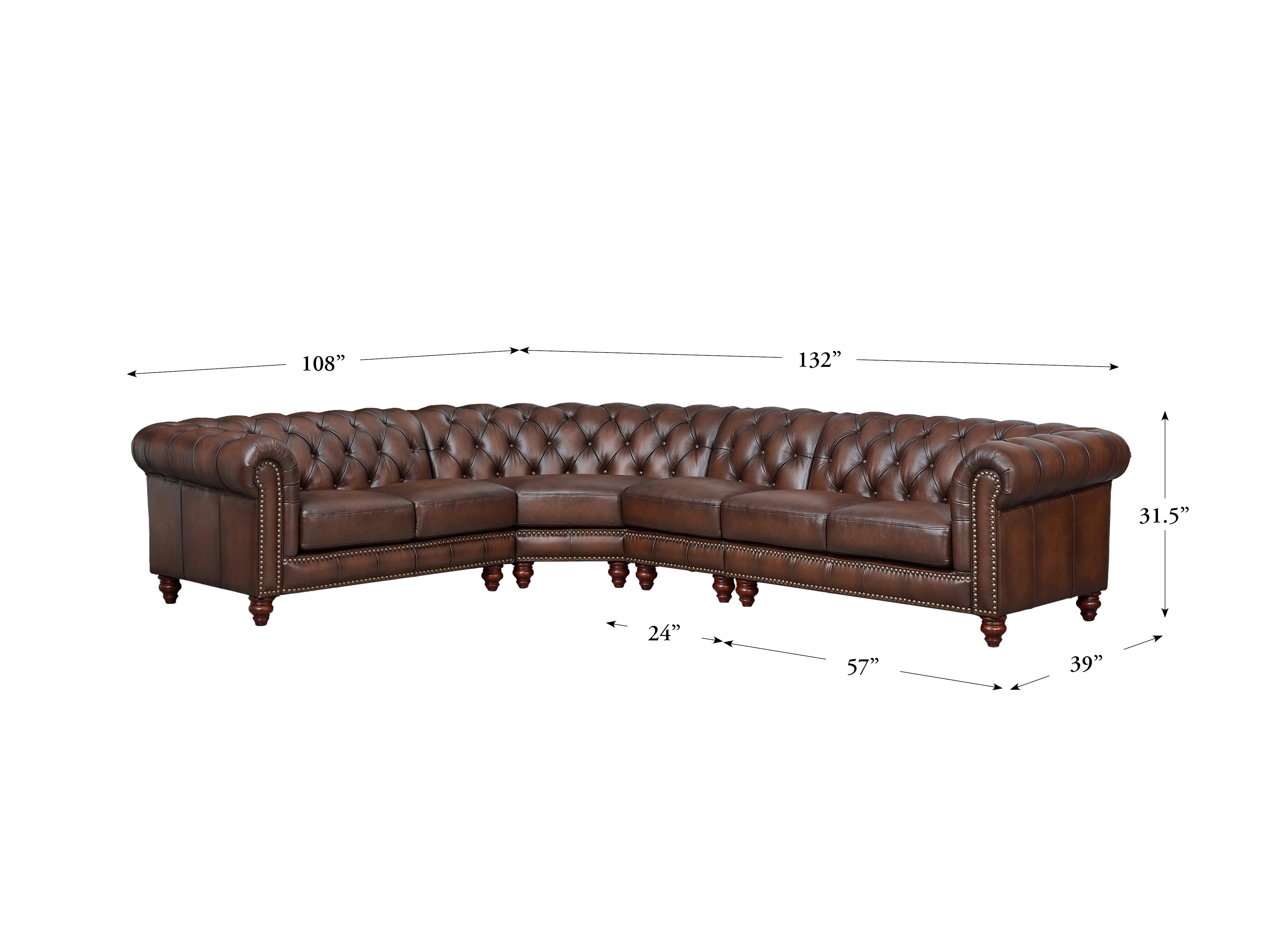 Alton Bay Leather Sectional Collection - Hydeline USA